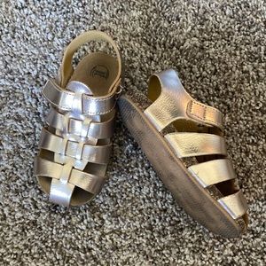 Wander Nation Gold Sandals